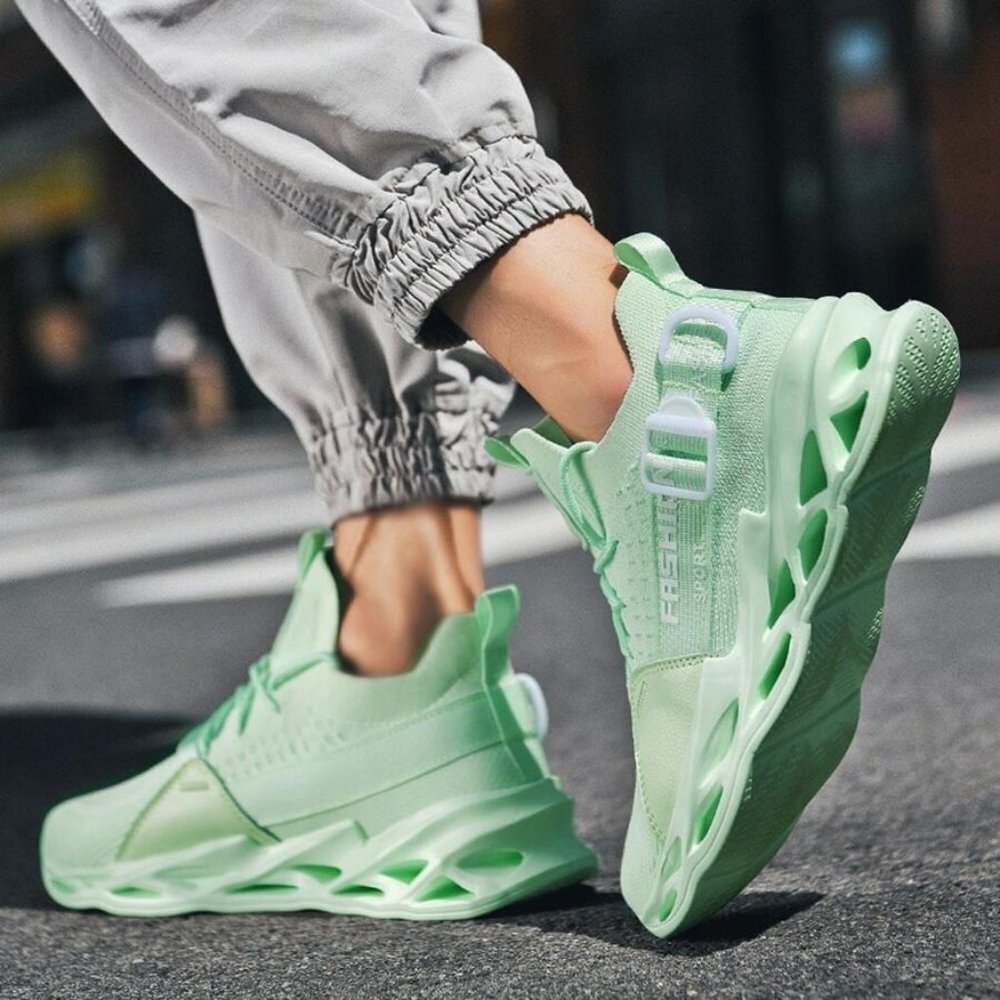 New Shein Men's Athletic Lace Up Sneakers in Mint Green - Size EUR 44 (US 10)